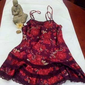 Intimately Free People Floral Ruffle Slip